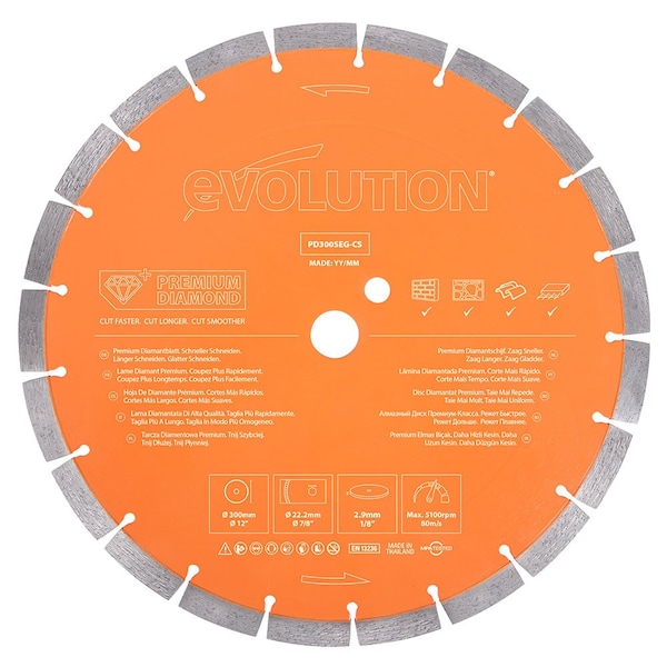12" Premium Segmented Edge Diamond Blade